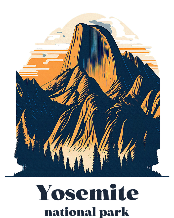 Yosemite National Park California Half Dome Landscape T-Shirt