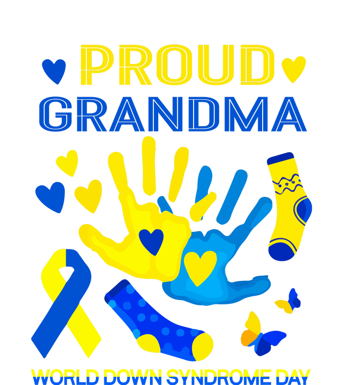 Proud Grandma T21 World Down Syndrome Awareness Day Ribbon Gift Tote Bag