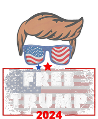 Free Donald Trump Republican Support Pro Trump American Flag Bumper Sticker