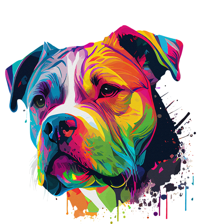 Colorful American Bulldog American Bully Sweatshirt