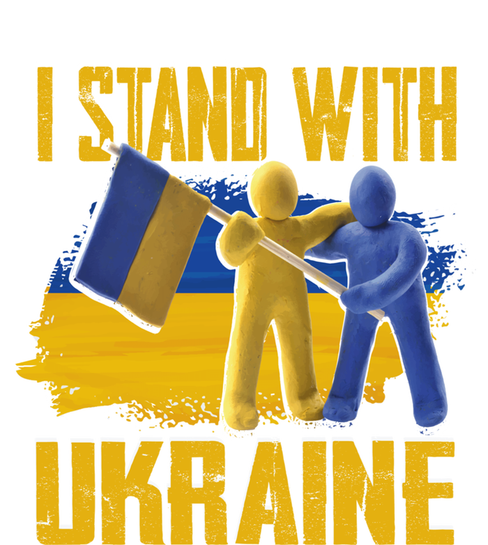 Support Ukraine I Stand With Ukraine Ukrainian Flag Clays Funny Gift Magnet