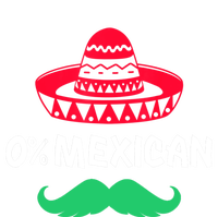 0% Mexican With Sombrero And Mustache For Cinco De Mayo Valucap Bio-Washed Visor