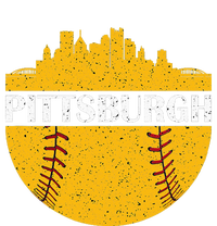 Pittsburgh Baseball Cityscape Distressed Novelty Pirate T-Shirt