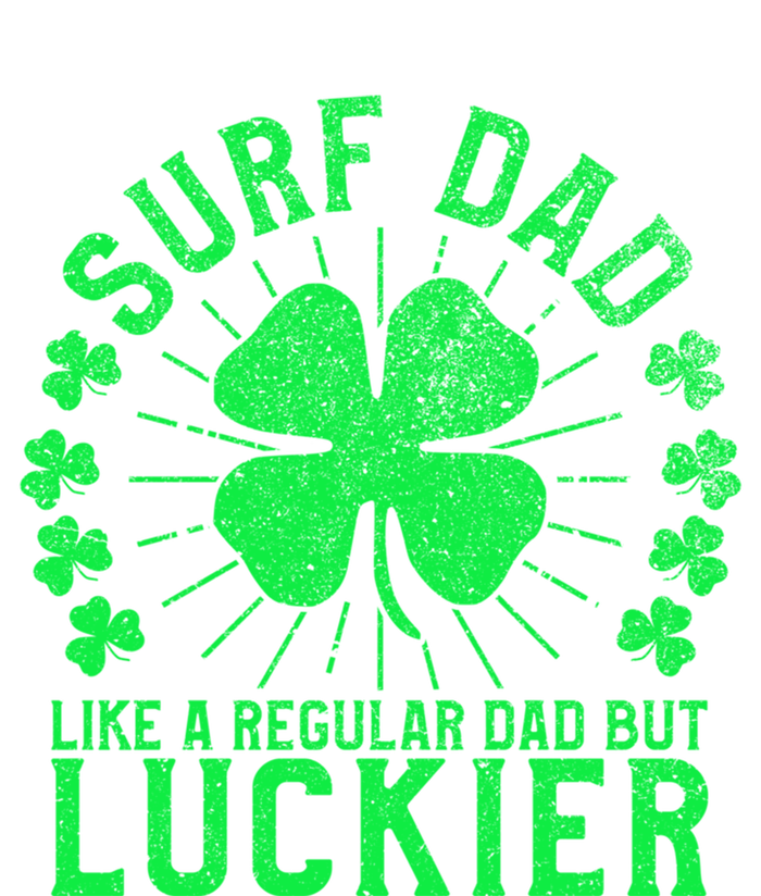 Surf Dad Funny St Patrick's Day Surfer Father Surfing Cute Gift Women's Flannel Pajama Set