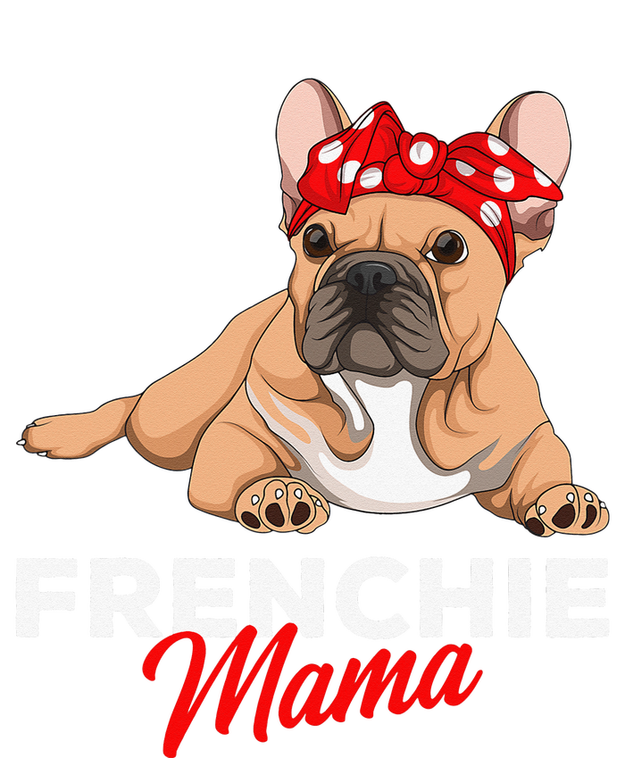 Frenchie Mama Funny French Bulldog Dog Mom Cute Flat Bill Trucker Hat