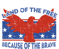 Land Of The Free Because Of The Brave Eagle 4th Of July Gift Long Sleeve Shirt