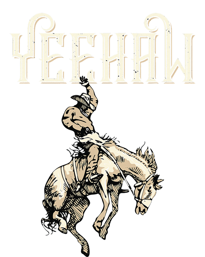 Yeehaw Cow Lover Rodeo Western Horse Rider T-Shirt