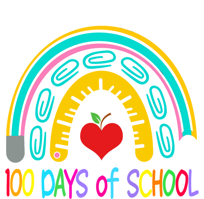 Student 100th Of School Teacher 100 Th Days Smarter Rainbow Cool Gift Tie-Dye Long Sleeve Shirt