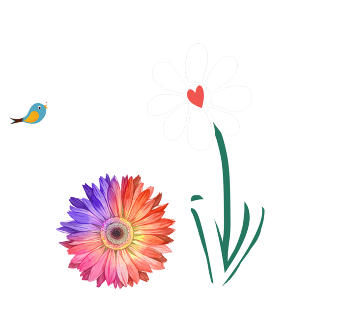 Love #Grandmalife Cute Watercolor Flower Bird Mother's Day Funny Gift T-Shirt