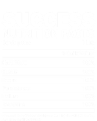 Success Nutrition Facts Funny Entrepreneur Motivation Gift Women's Flannel Pajama Set