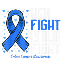 Colon Cancer Her Fight is our Fight Colon Cancer Awareness Women's Fleece Hoodie