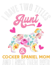 funny I Have Two Titles Aunt and Cocker Spaniel Mom Metallic Star Ornament