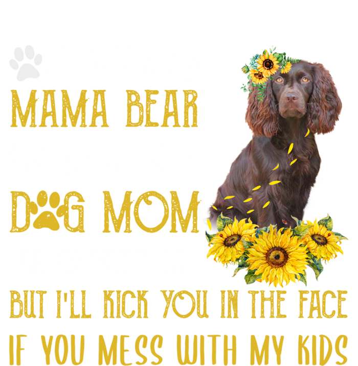 Sunflower Kin Spaniel Mom Mothers Day Dog Mom Cute Gift Button