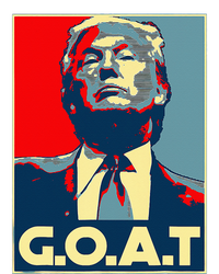 Trump GOAT Middle Finger Election 2024 Republican Poster T-Shirt