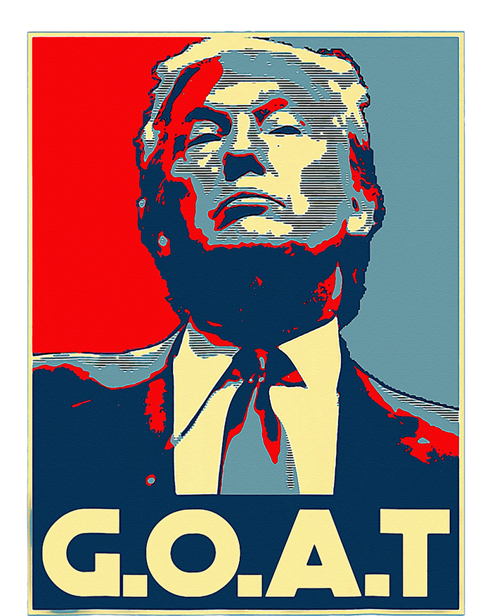 Trump GOAT Middle Finger Election 2024 Republican Poster T-Shirt