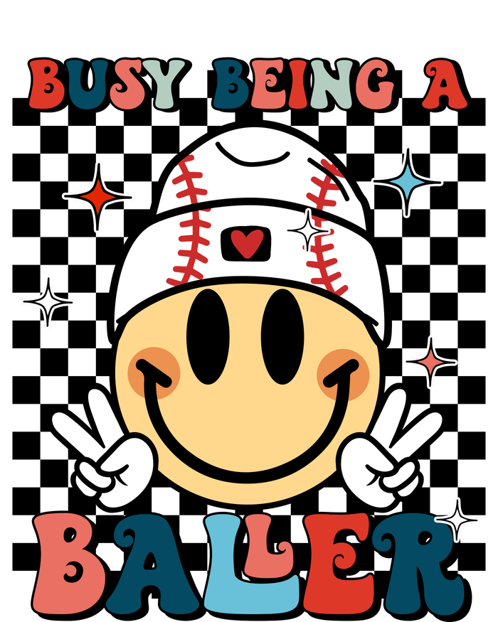 Busy Raising Ballers Funny Baseball Lover Mothers Day T-Shirt