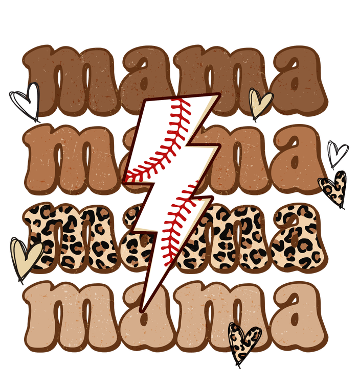 mama Baseball Life Mom Leopard mother's day Toddler Long Sleeve Shirt