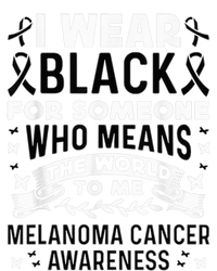 Melanoma Awareness I wear black Melanoma Cancer Awareness Baby Long Sleeve Bodysuit