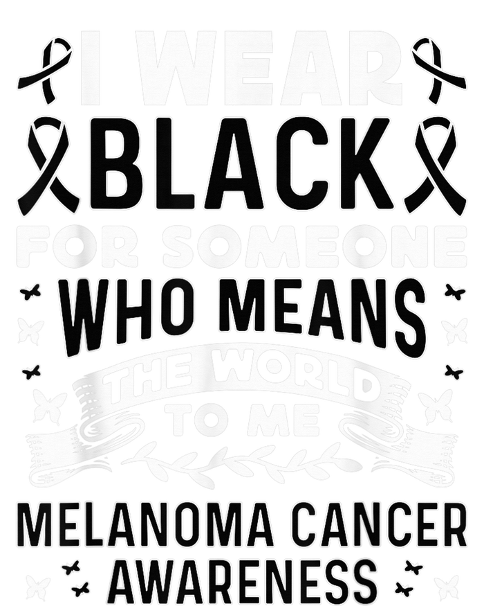 Melanoma Awareness I wear black Melanoma Cancer Awareness Baby Long Sleeve Bodysuit