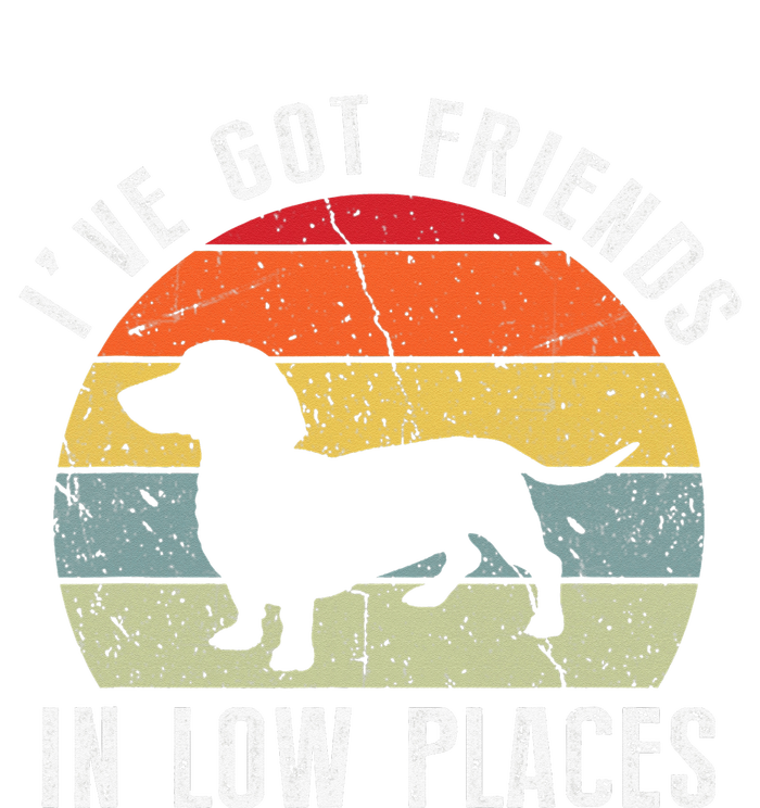 I've Got Friends In Low Places Dachshund Dog Full Zip Hoodie