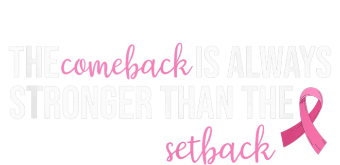 The Comeback Is Always Stronger Than Setback Breast Cancer Women's Perfect Tri Rocker Tank