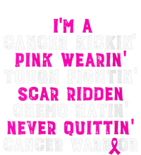 Wo I'm A Cancer Kickin' Pink Wearin' Tough Fightin' Toddler Long Sleeve Shirt