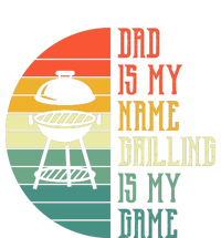 Dad Is My Name Grilling Is My Game Sport Fathers Day Dry Zone Grid Polo