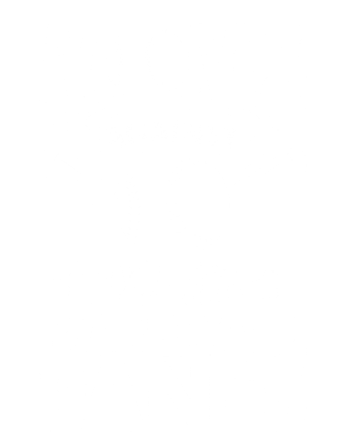 Moms Against White Baseball Pants Funny Baseball City Backpack