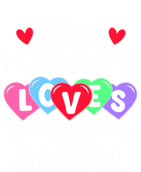 This Principal Loves Her School Gift Funny Valentine's Day Cute Gift Striped Beanie with Solid Band