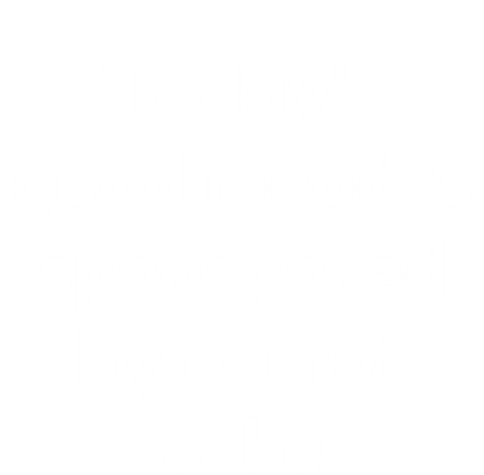 Today's Good Mood Is Sponsored By Carrot Cake Cute Gift Kids Hoodie