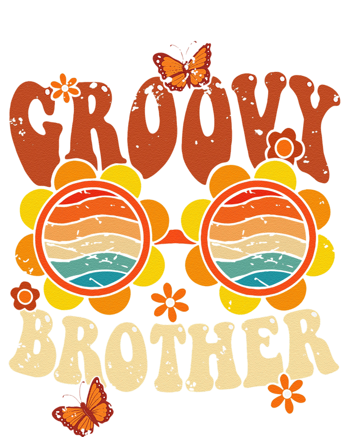 Retro Groovy Brother 70s Aesthetic 1970's Father's Day T-Shirt