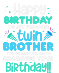 Twins Brother Happy Birthday To My Twin Brother BDay Party T-Shirt