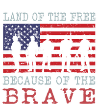 Vintage American Flag Land Of The Free Because Of The Brave Gift T-Shirt