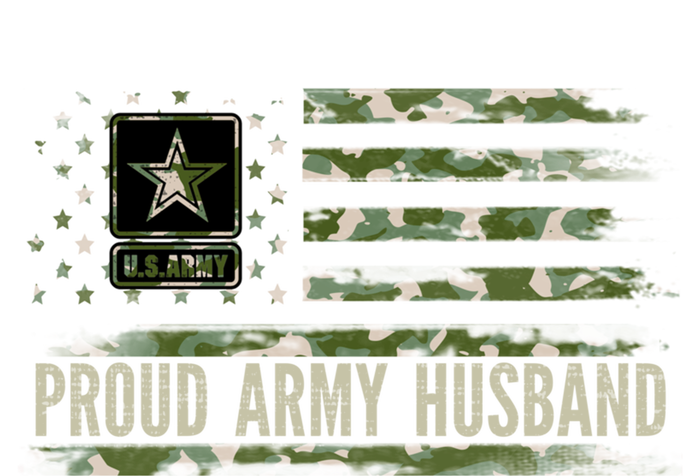 Vintage Proud Army Husband Camo American Flag Veteran Gift Funny Gift Softstyle Adult Sport Polo