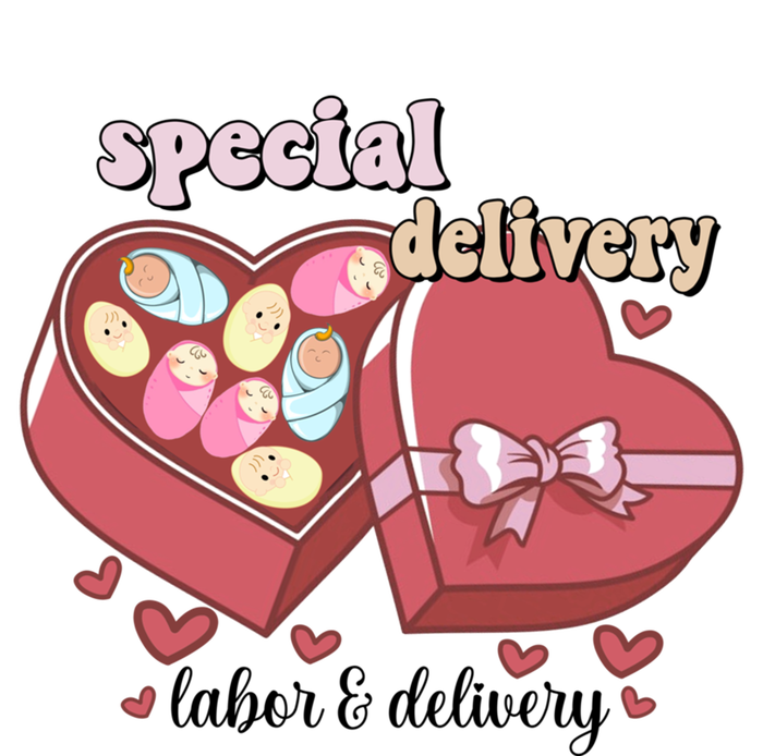 Special Delivery Funny L And D Nurse Happy Valentines Day Gift T-Shirt