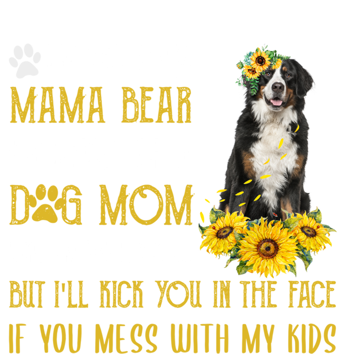 Sunflower Bernese Mountain Mom Mothers Day Dog Mom Cool Gift Women's Tri-Blend 3/4-Sleeve Raglan Shirt