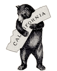 Usa I Love California Gift Artmeaningful Giftretro Vintage Cali Bear Hug Meaning Women's T-Shirt