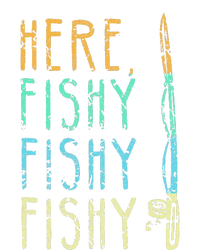 Here Fishy Fishy Fishing Lover Tee Fishermans Gift Softstyle Adult Sport Polo