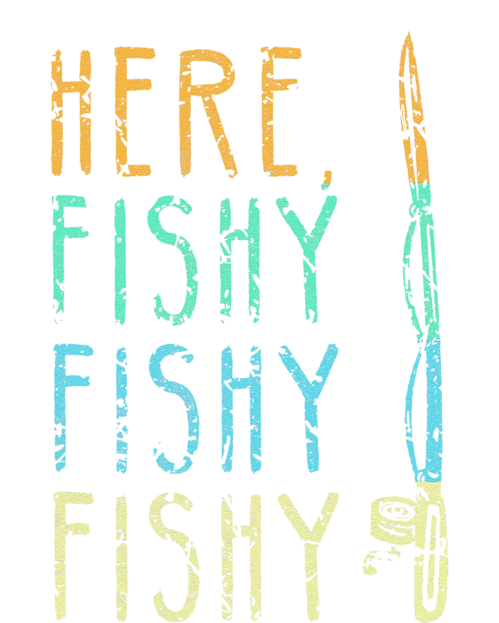 Here Fishy Fishy Fishing Lover Tee Fishermans Gift Softstyle Adult Sport Polo