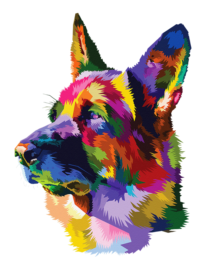 colorful German Shepherd dog pop art gifts for lover dogs Tall Hoodie