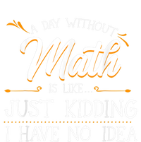 A Day Without Math Student Mathematics Lover Mathematician Poster