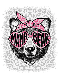 Bleached Mama Bear Leopard Headband Mothers Day Mom Mommy Striped Beanie with Solid Band