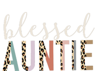 Blessed Auntie Aunt Cute Leopard Print T-Shirt