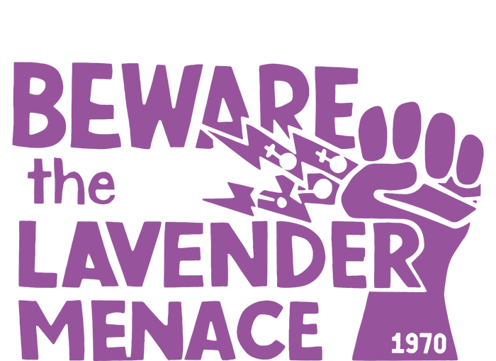 Beware The Lavender Menace 1970 Pride Lesbian Lavender Menace LGBT LGBTQ Tall Hoodie