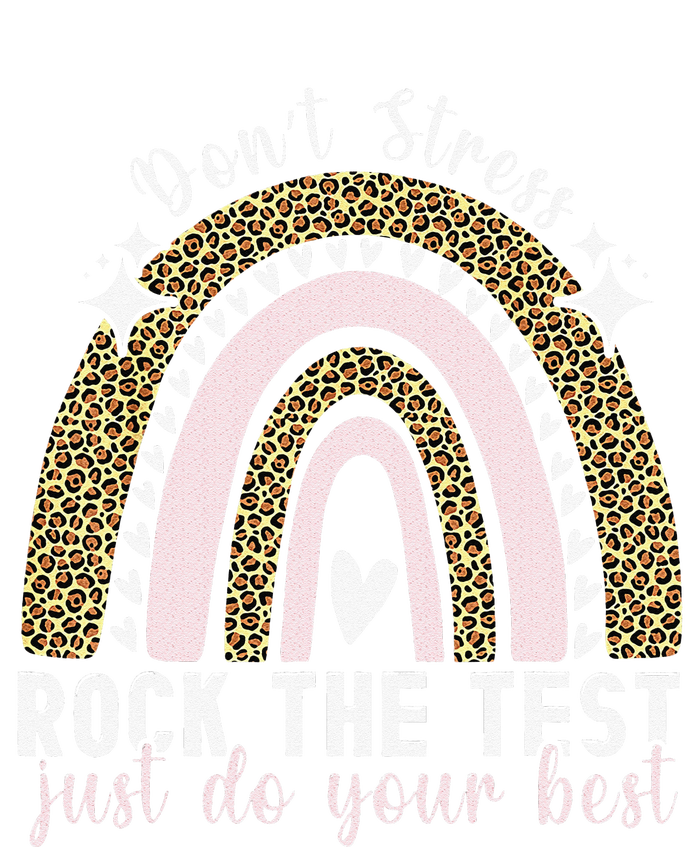 Rock The Test Test Day Teacher Testing Day Rainbow Bumper Sticker