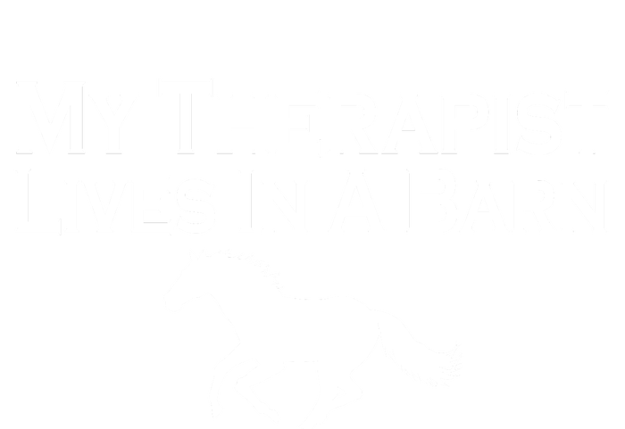 My Therapist Lives In A Barn Horse Lover Baby Bodysuit