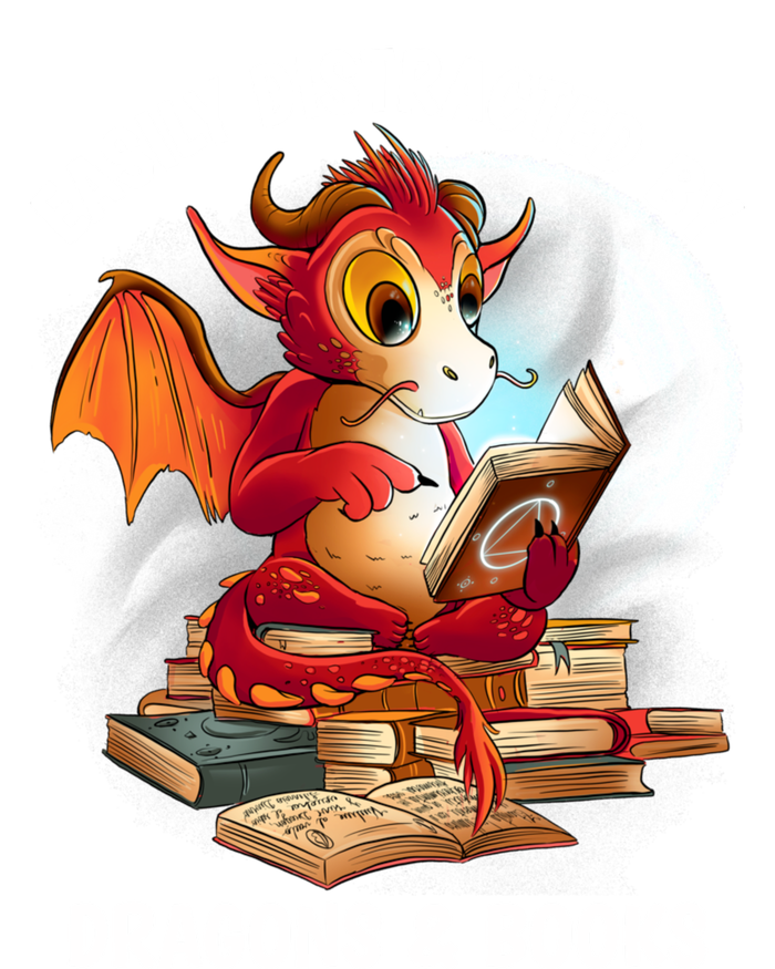 Easily Distracted By Dragons And Books Nerd Dragon City Backpack