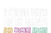 I Stand With Riley Gaines | Save Womens Sports Womens Funnel Neck Pullover Hood