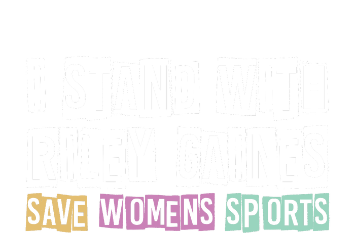 I Stand With Riley Gaines | Save Womens Sports Womens Funnel Neck Pullover Hood