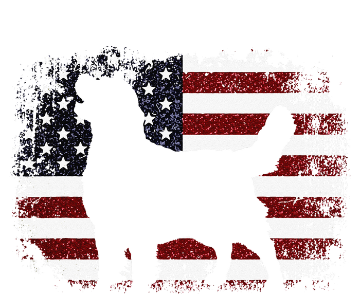 American Flag 4th of July Golden Retriever Dad Mom Dog Lover T-Shirt